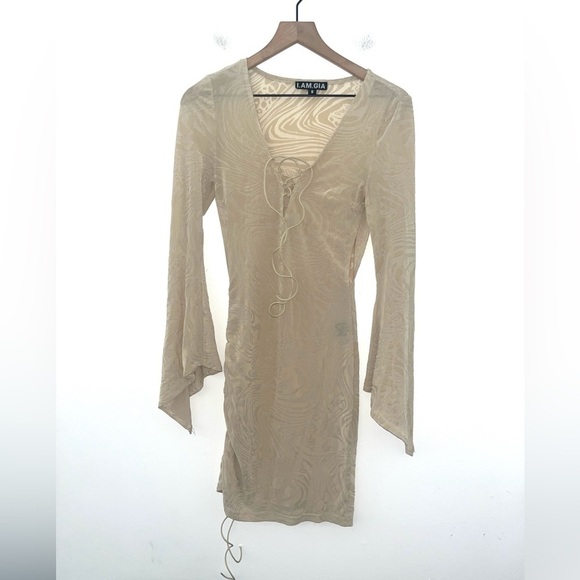I.AM.GIA Nude Amina Mini Dress Size Small - Picture 2 of 10